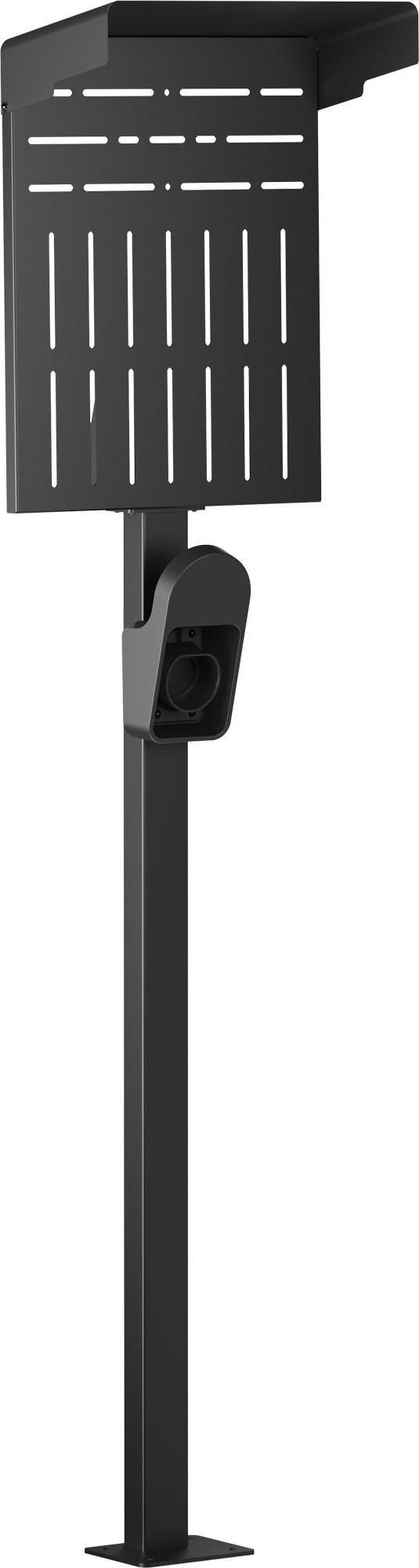 InLine Universal Wallbox-Standfuß XL mit EV-Ladekabel Halterung - schwarz (59989C) (B-Ware)
