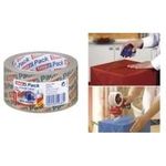 tesapack Verpackungsklebeband crystal clear ultra strong aus PP, 50 mm x 66 m, extrem reißfest, starke Klebekraft (57807-00000-01)