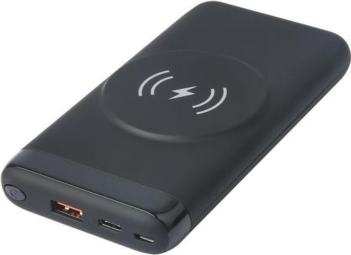 eSTUFF ES641042 Powerbank Lithium Polymer (LiPo) 10000 mAh Kabelloses Aufladen Schwarz (ES641042)