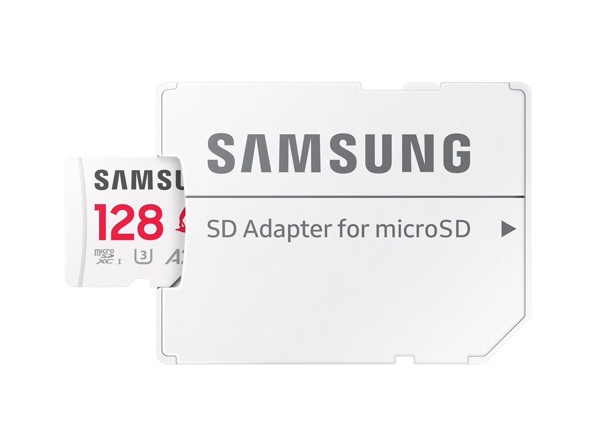 Samsung PRO Plus microSDXC 128 GB Sonic UHS-I U3 180 MB/s lesen / 130 MB/s schreiben Weiß