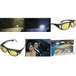 WEDO Überzieh-Nachtsichtbrille für Autofahrer mit Brille polarisierende Brillengläser reduzieren Blendungen durch - 1 Stück (271 47599) (geöffnet)