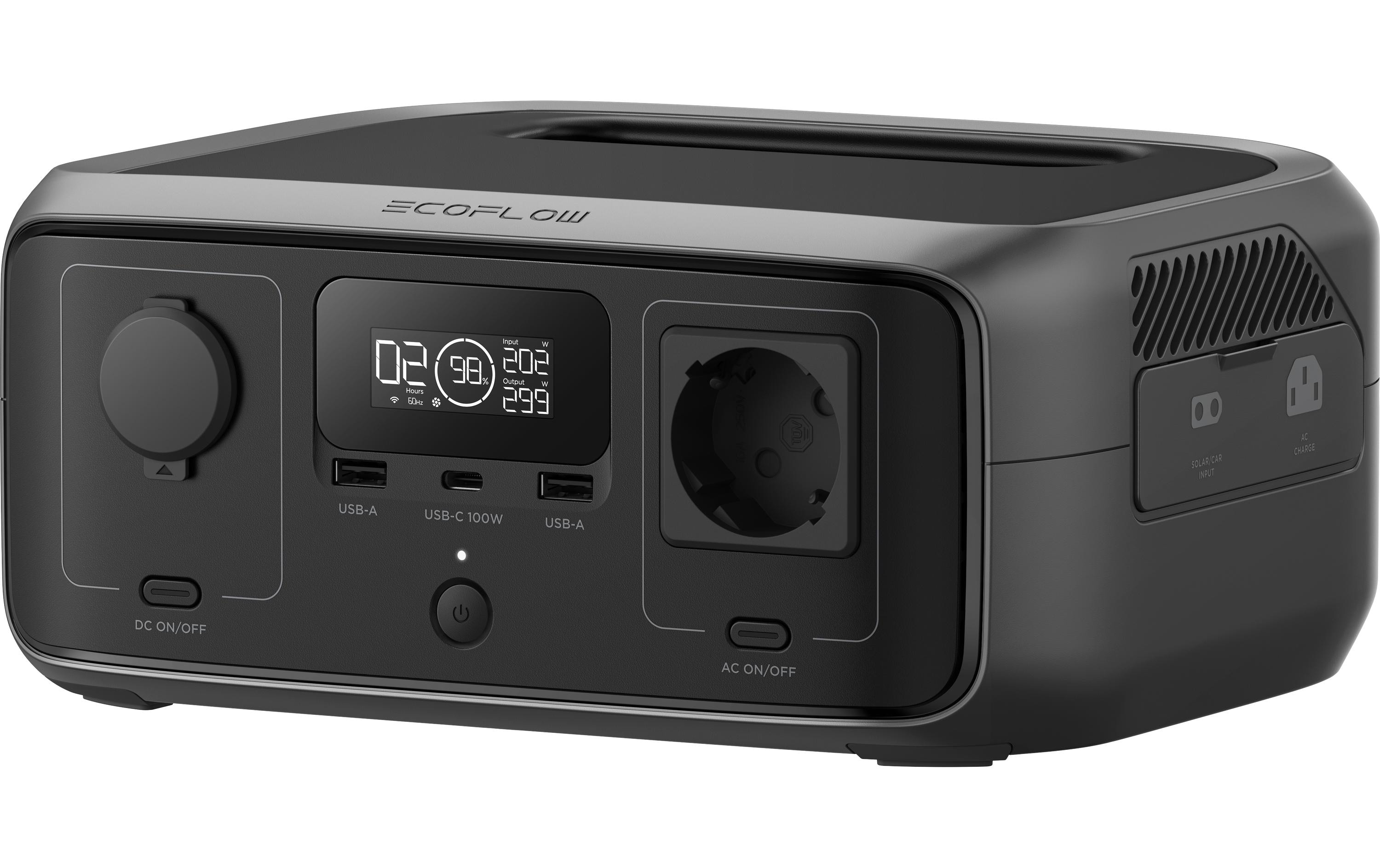 EcoFlow RIVER 3 UPS Power Station 245 Wh 300 W LiFePO4 Schwarz