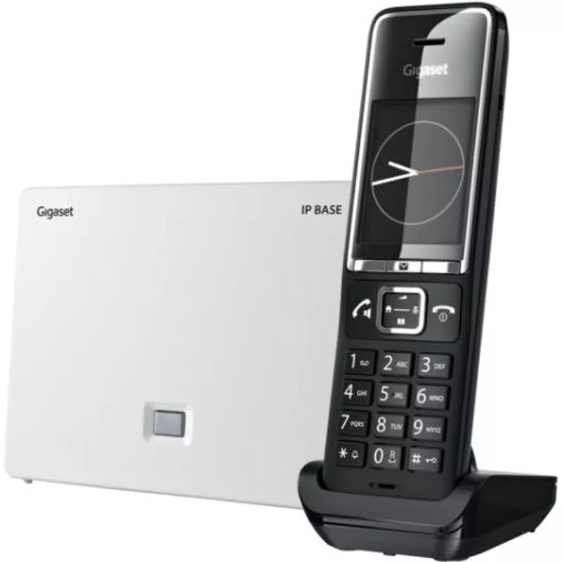 Gigaset Comfort 550A IP BASE DECT-Telefon Anrufer-Identifikation Schwarz - Weiß (S30852-H3037-R104) (B-Ware)