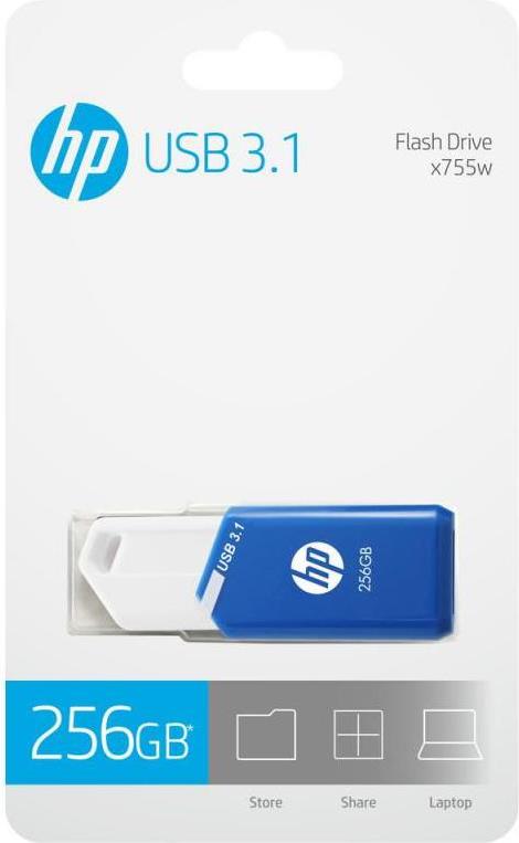 PNY HP x755w USB-Stick 256 GB USB Typ-A 3.2 Gen 1 (3.1 Gen 1) Blau - Weiß (HPFD755W-256)