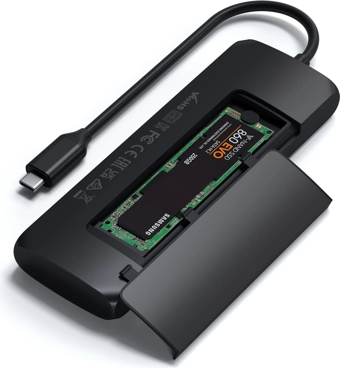 Satechi ST-UCHSEK Dockingstation USB 3.2 Gen 2 Schwarz