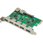 MicroConnect 7 port USB 3.0 PCIe card - Digital/Daten (MC-USB3.0-ST610)