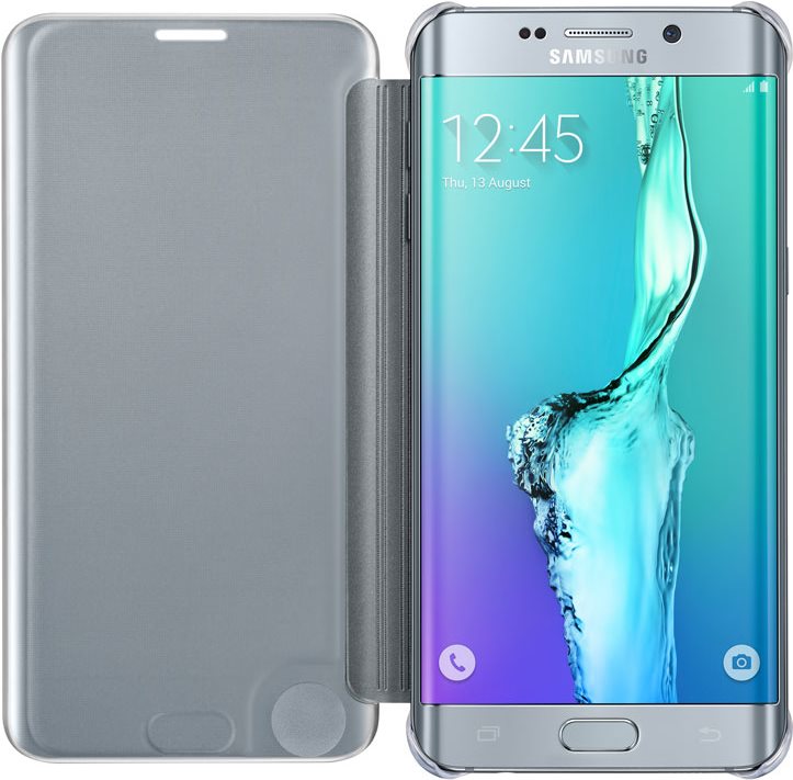 SAMSUNG CLEAR VIEW COVER SILVER S6EDGE