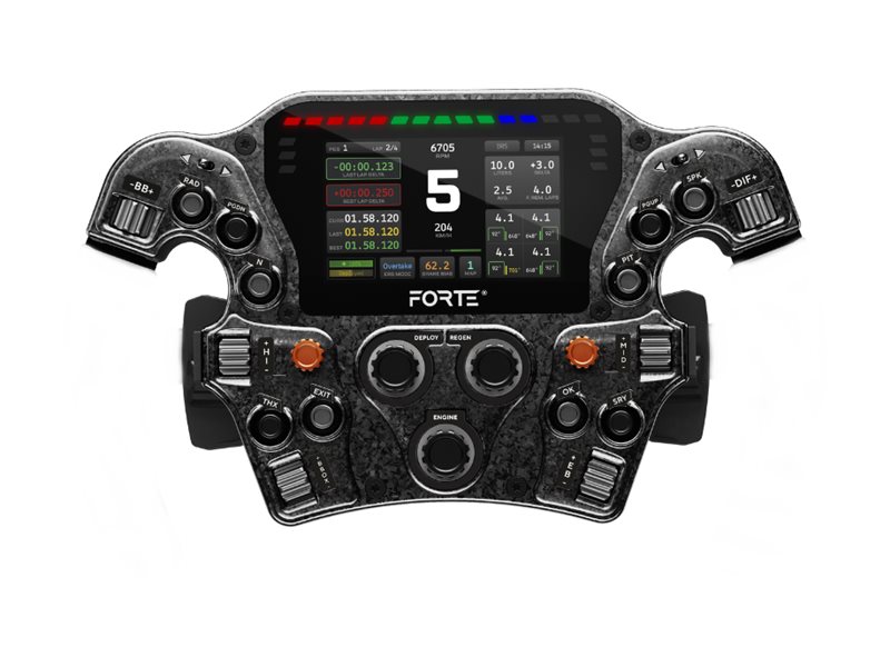 Asetek Forte Formula Pro Button Box 4.3" LCD aRGB Schwarz