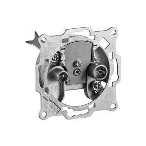 Wentronic Goobay 2-Loch Antennen-Durchgangsdose - 8 dB Durchgangsdämpfung (67043)