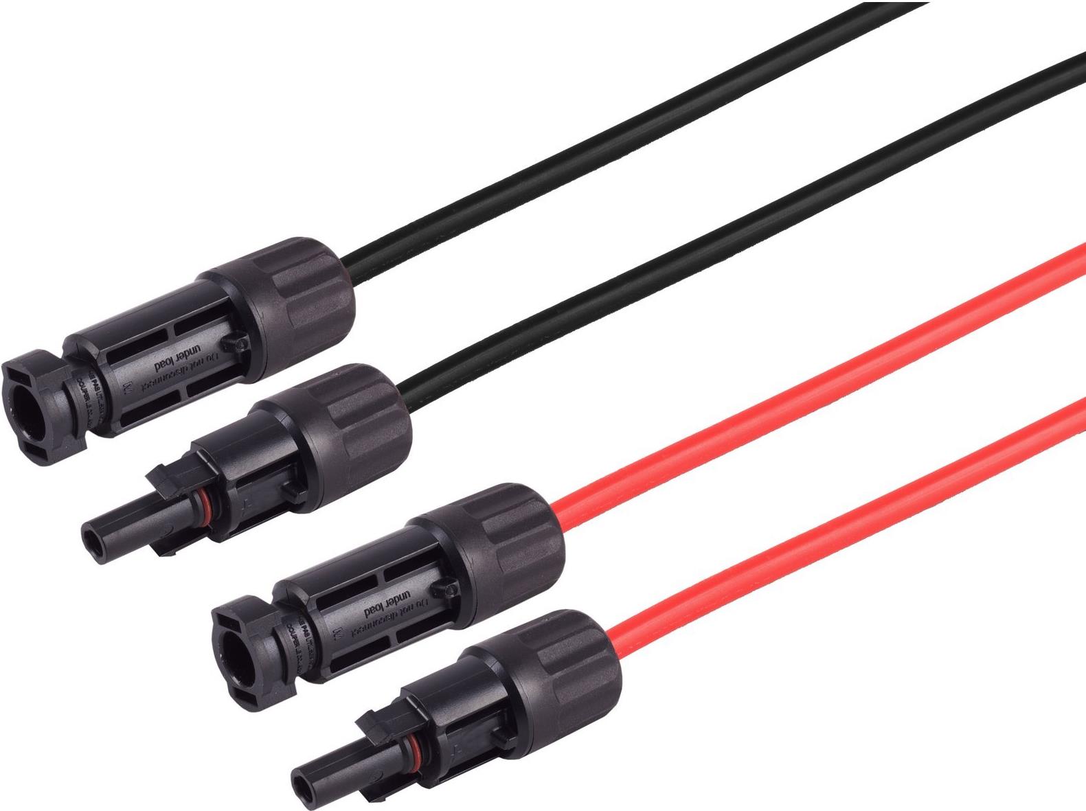 S/CONN maximum connectivity MC4 Verlängerung, 4mm², 2er Set rot/schwarz, 10m (02-320716)