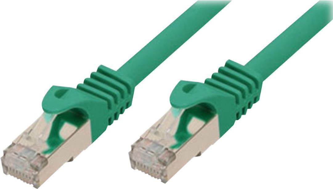 shiverpeaks®-BASIC-S--RJ45 Patchkabel S/FTP,PIMF,RohkabelCat.7 Rohkabel Halogenfrei, grün, 1,0m (BS75511-G)