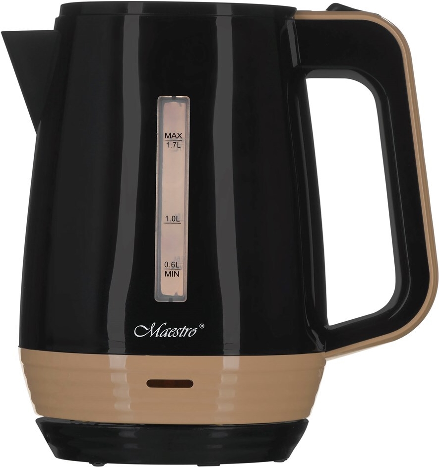 Feel-Maestro MR033 black Wasserkocher 1,7 l Schwarz 2200 W (MR-033 black)