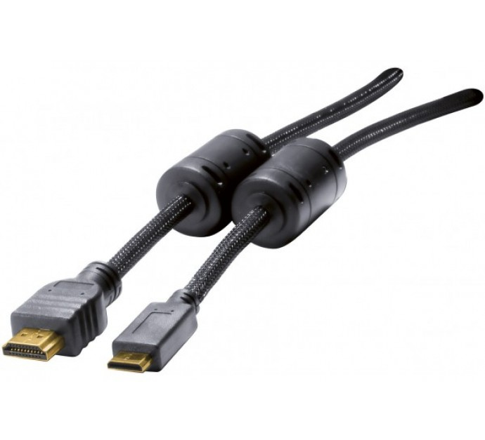 exertis Connect HDMI-Kabel 1,5 m HDMI Typ A zu Mini HDMI Typ C Schwarz