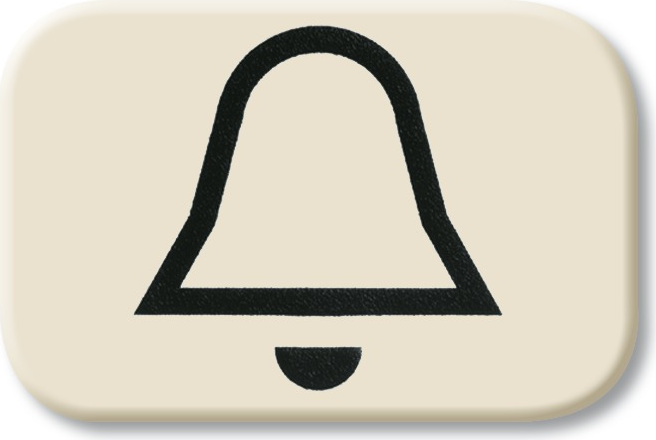 BUSCH-JAEGER Tastersymbol Kl. Wippe 2520-. 2525KI Duro 2000 SI 2525KI (1433-0-0432)