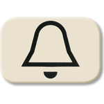 BUSCH-JAEGER Tastersymbol Kl. Wippe 2520-. 2525KI Duro 2000 SI 2525KI (1433-0-0432)