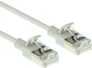 ACT Grey 0.25 meter LSZH U/FTP CAT6A datacenter slimline patch cable snagless with RJ45 connectors (DC7052)