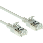 ACT Grey 0.25 meter LSZH U/FTP CAT6A datacenter slimline patch cable snagless with RJ45 connectors (DC7052)