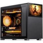 Jonsbo D31 Screen mATX Gehäuse, Tempered Glass - schwarz (D31 STD BLACK SC)