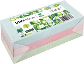 UPM Notes Haftnotiz 5654-20PG-12 Pastell 75x75mm 100Bl. sort. 12St. (5654-20PG-12)
