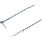 shiverpeaks sp-PROFESSIONAL Audio-Kabel 3 m 2 x 3.5mm Blau - Chrom (SP30823)