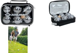 SCHILDKRÖT Boule / Boccia / Petanque-Set, Stahl Inhalt: 2x 3 Bule-Kugeln aus Metall mit Sand gefüllt, - 1 Stück (970011)