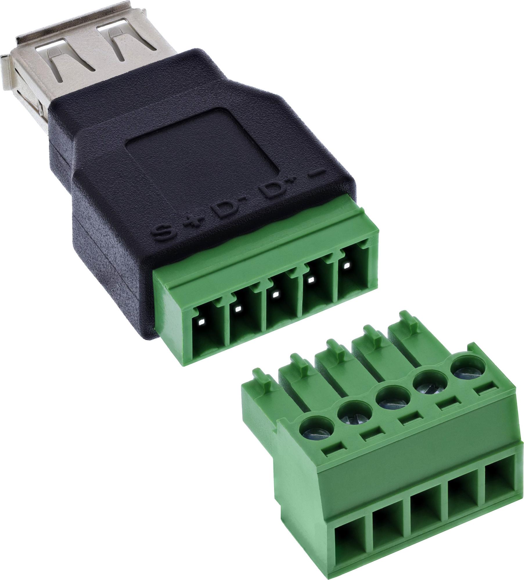 InLine USB-A Buchse auf Terminalblock (92504B)