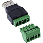 InLine USB-A Buchse auf Terminalblock (92504B)