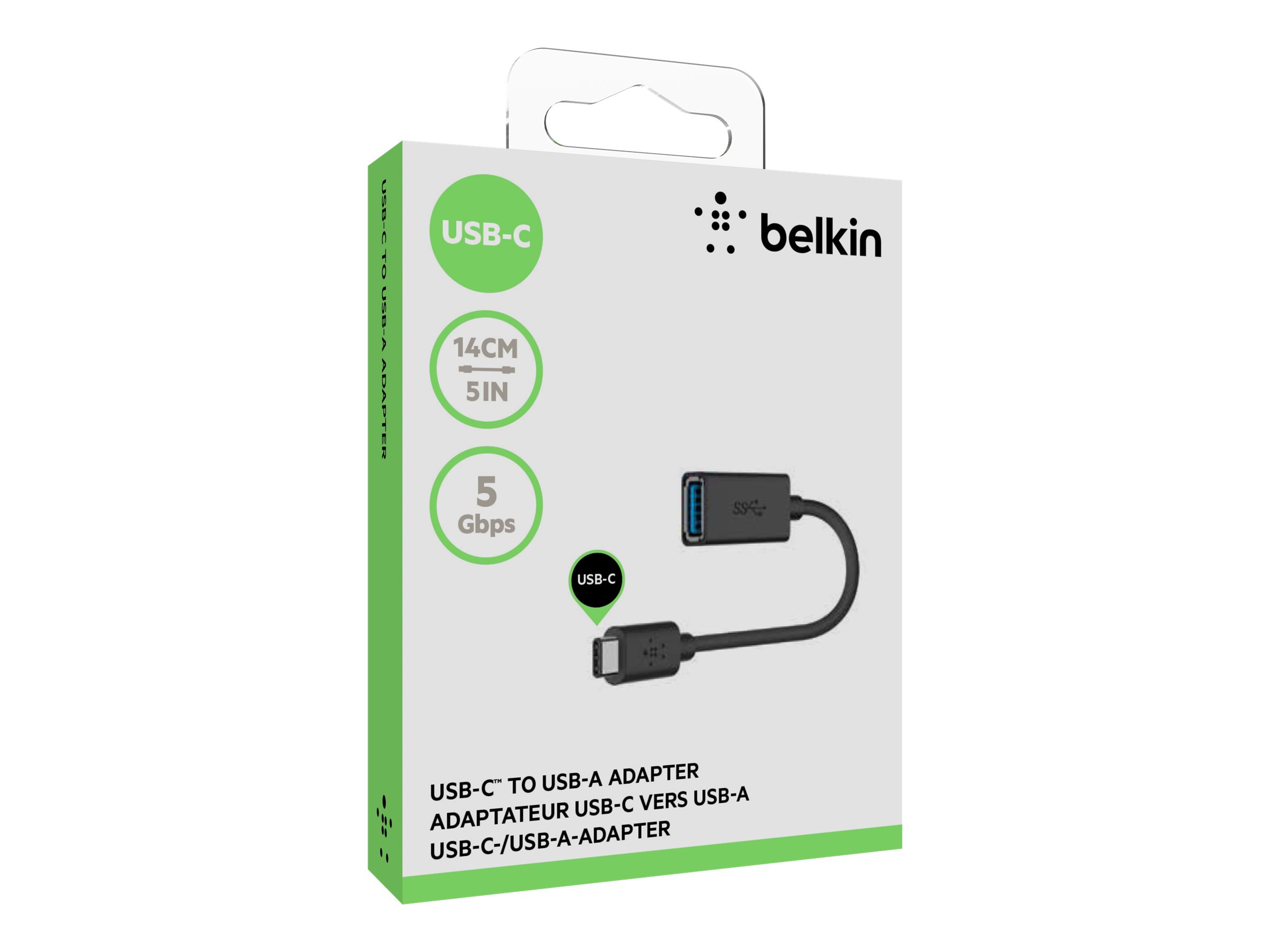Belkin 3.0 USB-C to USB-A Adapter 1 m Schwarz
