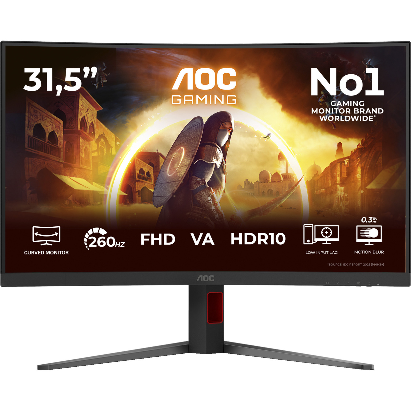 AOC 81,3cm (31,5") C32G4Z 16:09 HDMI+DP+USB Curved Bl/red (C32G4Z)