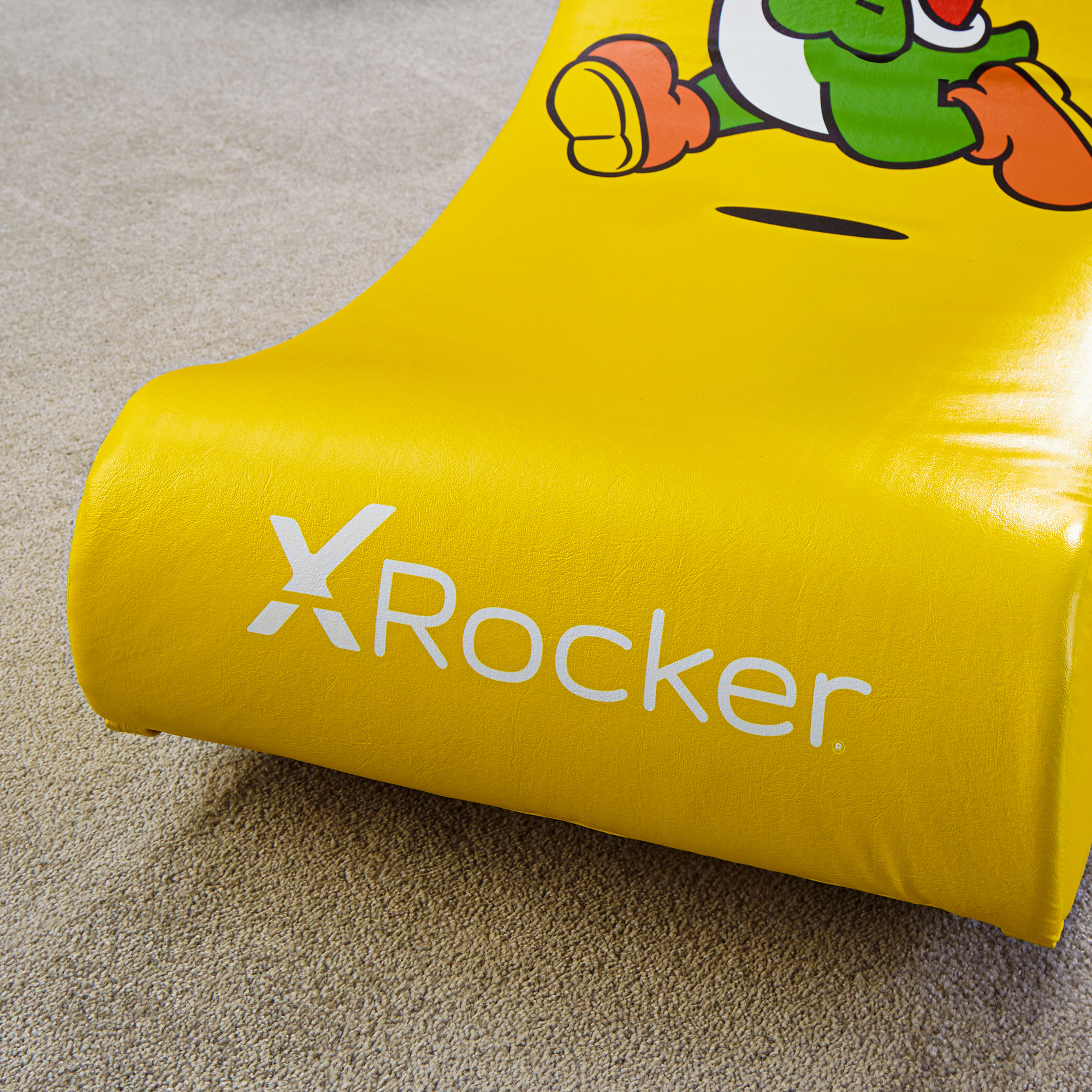 X-Rocker Super Mario Video Rocker - Yoshi Konsolen-Gamingstuhl Grün, Gelb