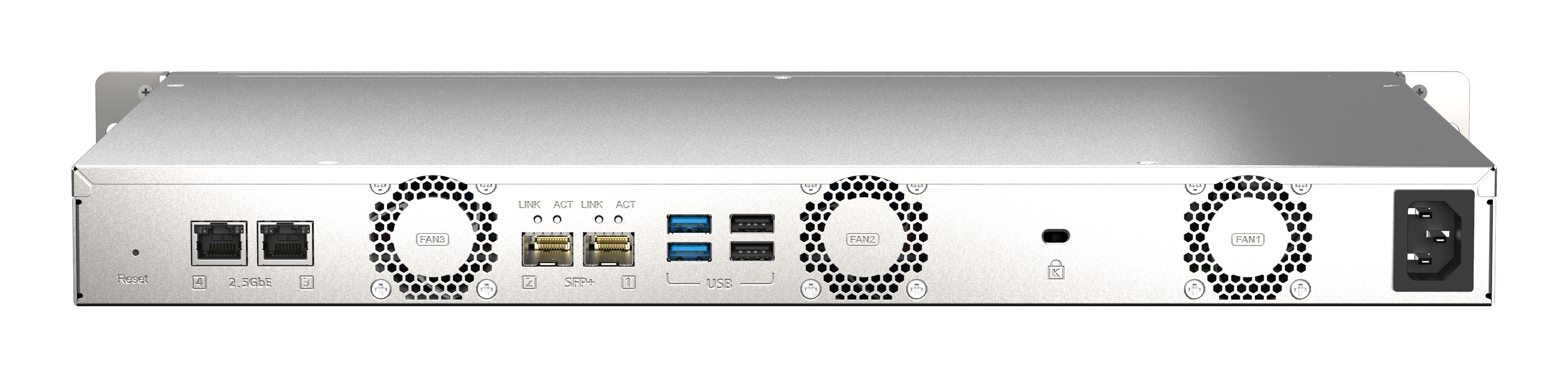 QNAP TS-435XeU - NAS-Server - 4 Schächte - 4 GB RAM - Schwarz