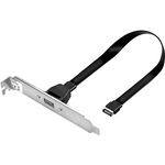 Lindy USB 3.1 Gen 2 Typ C Slotblechadapter Zusätzlicher USB 3.1 Gen 2 Typ C Port für PC's (33118)