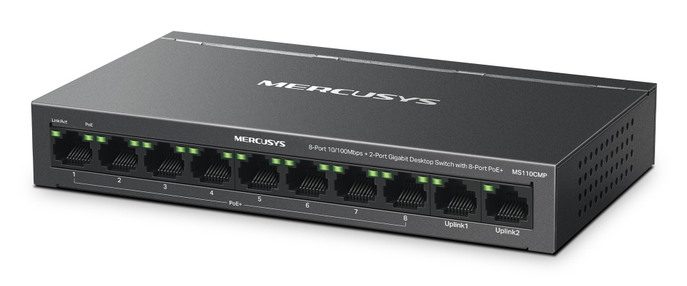 Mercusys MS110CMP V1 PoE+ Switch Schwarz