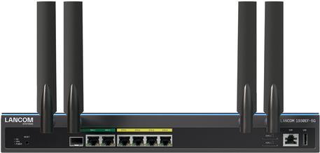 LANCOM 1930EF-5G Router 5G WWAN Dual-SIM 4-Port-Switch Gigabit rackmontierbar (62145) (geöffnet)