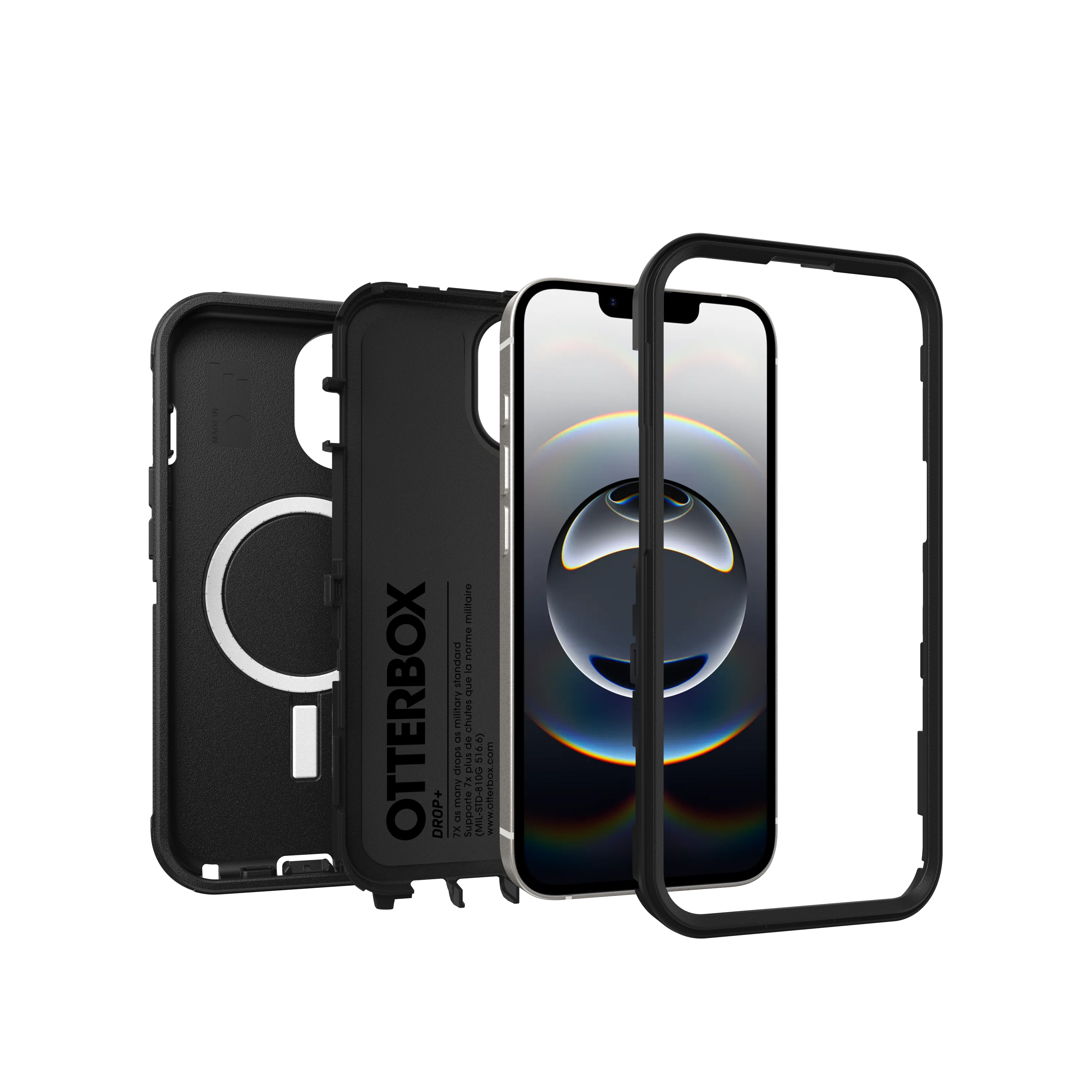 OtterBox Defender Series MagSafe Hülle iPhone 13/14/15 6.1" Schwarz
