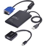 StarTech.com Portable Laptop Crash Cart Adapter, USB/VGA/Mini DisplayPort KVM Console, File Transfer and Video Capture (NOTECONS02-VGA-MDP)