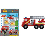 Hama Bügelperlen midi "Feuerwehr", Geschenkpackung Durchmesser Bügelperle midi: 5,0 mm - 1 Stück (00003441)