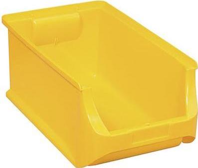 ALLIT Sichtlagerkasten ProfiPlus Box 4, aus PP, gelb Größe 4, Nutzlast: 25 kg, Auflast: 100 kg, stap