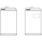 herlitz Versandtasche, DIN C4, mit Fenster, weiß haftklebend, holzfrei, 90 g-qm, mit grauem Innendruck (140900702)