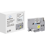 Schriftband Renkforce RF-LT-BTZe121 Kompatibel ersetzt Brother TZe-121 9 mm Bandfarbe: Transparent Schriftfarbe: Schwarz 8 m (RF-6027832)