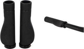 FISCHER Fahrrad-Lenkergriffe "Grip Ergo Flex", schwarz ergonomischer Griff, mit Alu-Klemmern für einen sicheren - 1 Stück (721441)