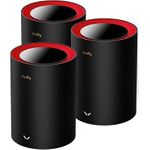 Cudy M3000 3-Pack Dual-Band (2,4 GHz/5 GHz) Wi-Fi 6 (802.11ax) Schwarz - Rot 1 Intern (M3000(3-PACK))