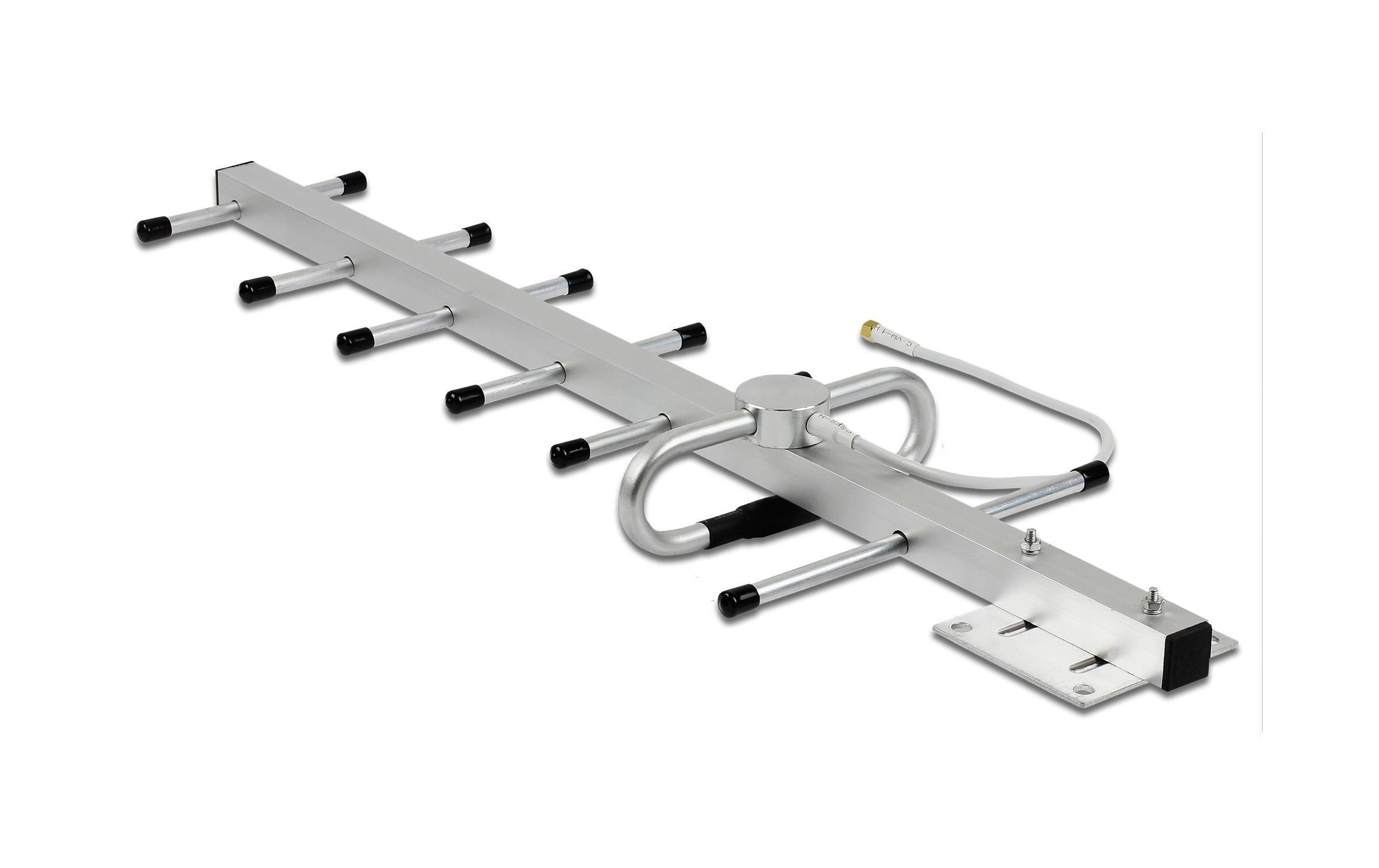 Delock LPWAN 806 - 896 MHz Yagi Antenne 10 dBi SMA Silber