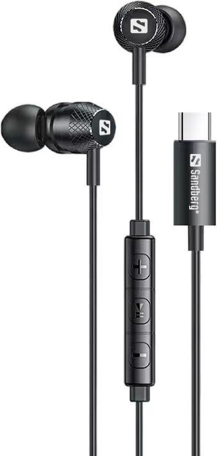 Sandberg USB-C/A In-Earset with Line-Mic (126-50)