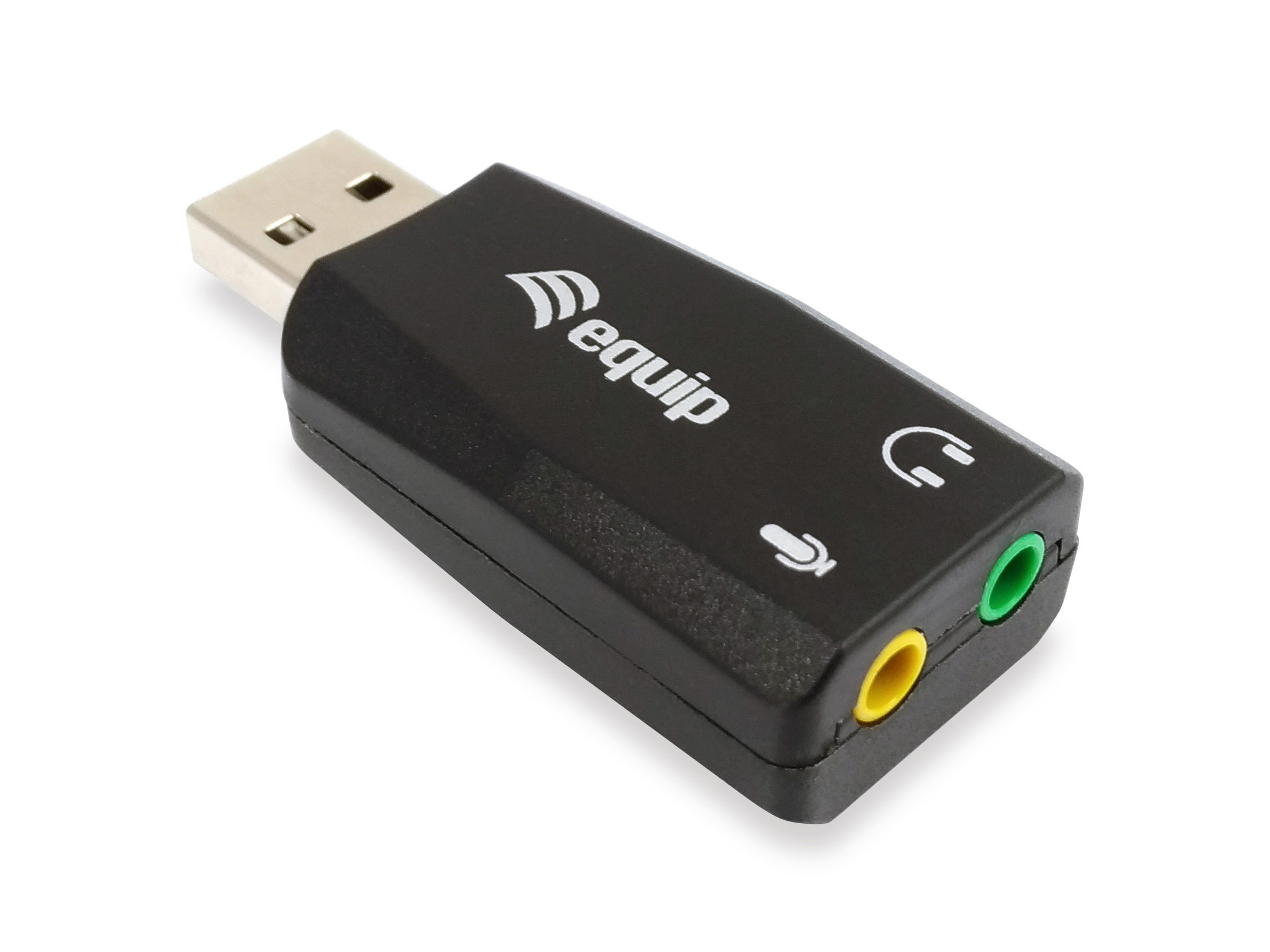 Equip USB Audio Adapter Externe Soundkarte USB 2.0 Stereo Schwarz