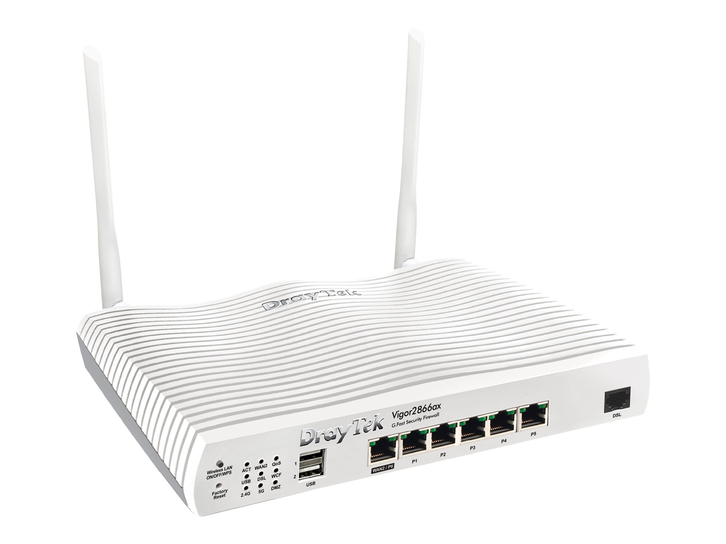 DrayTek Vigor 2866AX Wi-Fi 6 DSL Router Grau
