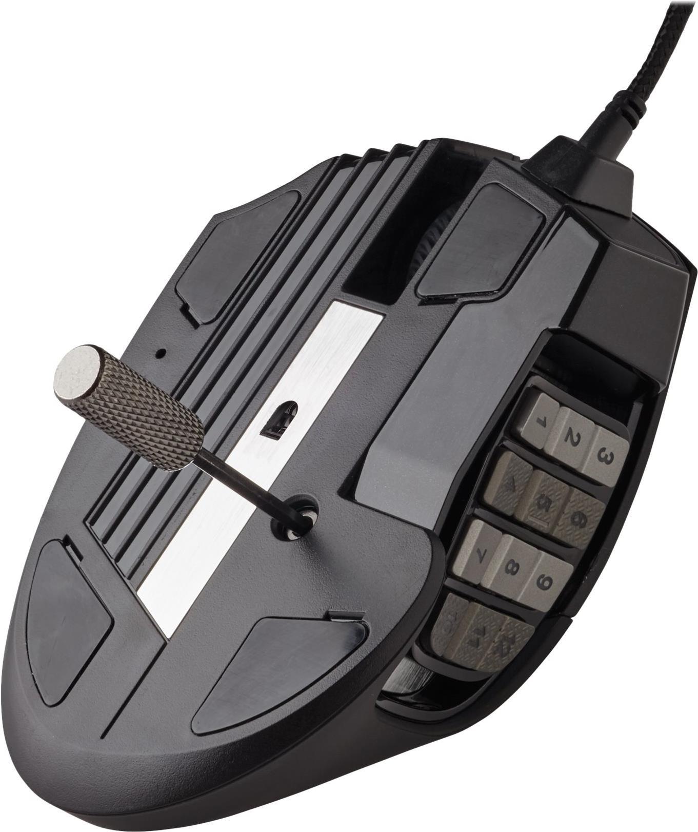 Corsair Gaming Scimitar RGB Elite Gaming-Maus 18.000 DPI 17 Tasten Schwarz