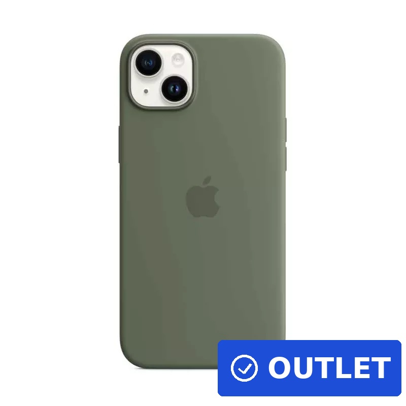 APPLE iPhone 14 Plus Silicone Case with MagSafe - Olive (MQUD3ZM/A) (geöffnet)