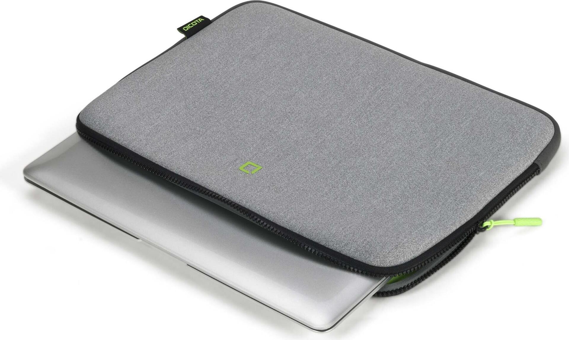 DICOTA Skin FLOW Notebook-Hülle 35,8 cm (14,1") Grau, Grün