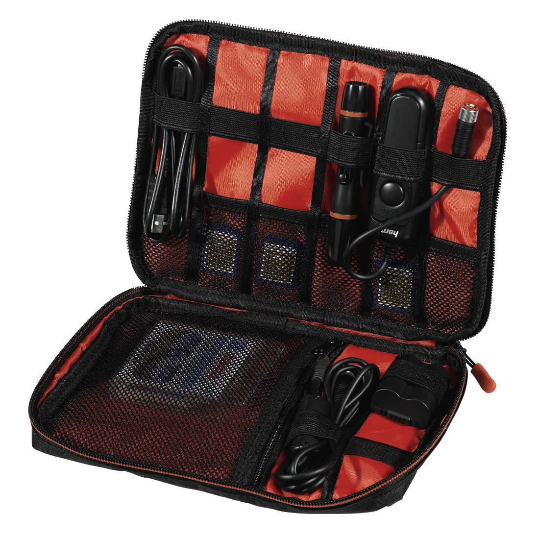 Hama Fancy Organizer M Kamerazubehör-Tasche Schwarz, Rot